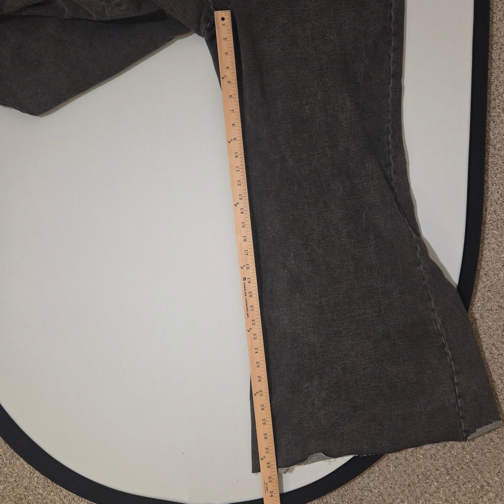 Good American Jeanius Pull-On Flare Pants Black Stretchy Plus‎ Size 4XL GS0524B - Picture 7 of 11